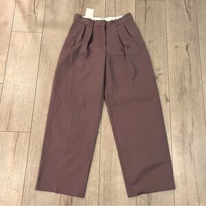 Aritzia Babaton Revue Mid Rise Trousers in Mauve